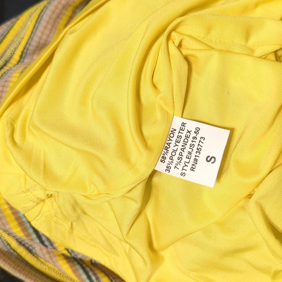 NWT Olivaceous striped tube to, Small - Picture 4 of 5